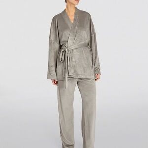 Skims Velour Pajama Pant and Robe Set